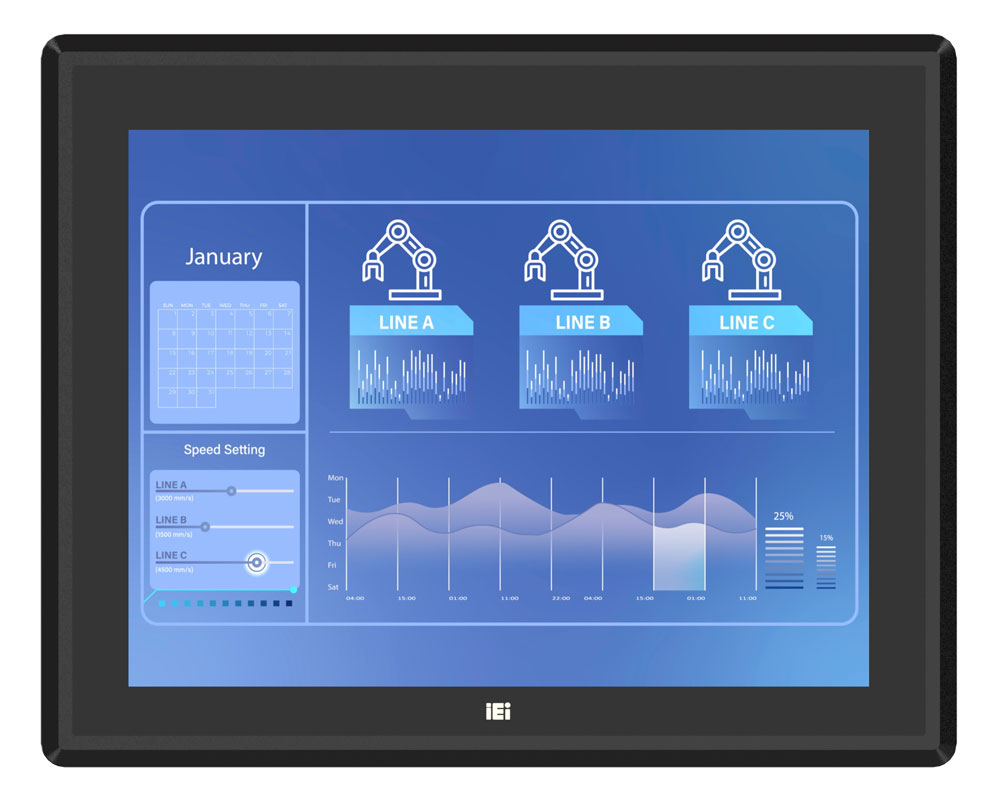 Panel PC PPC2-C15-EHL-J1/8G-R11 front Panel PC PPC2-C15-EHL-J1/8G-R11 front